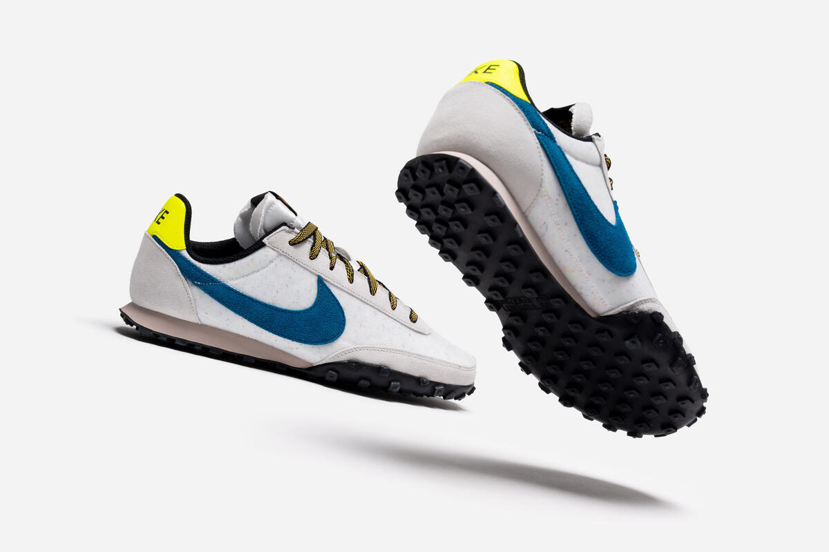 NIKE ナイキ WAFFLE RACER SUMMIT WHITE GREEN ABYSS ワッフル レーサー ローカットスニーカー ホワイト/イエロー US11.5/29.5cm DA4655-100 Nike WAFFLE RACER 
